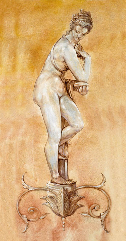 Affresco Musa in Posa